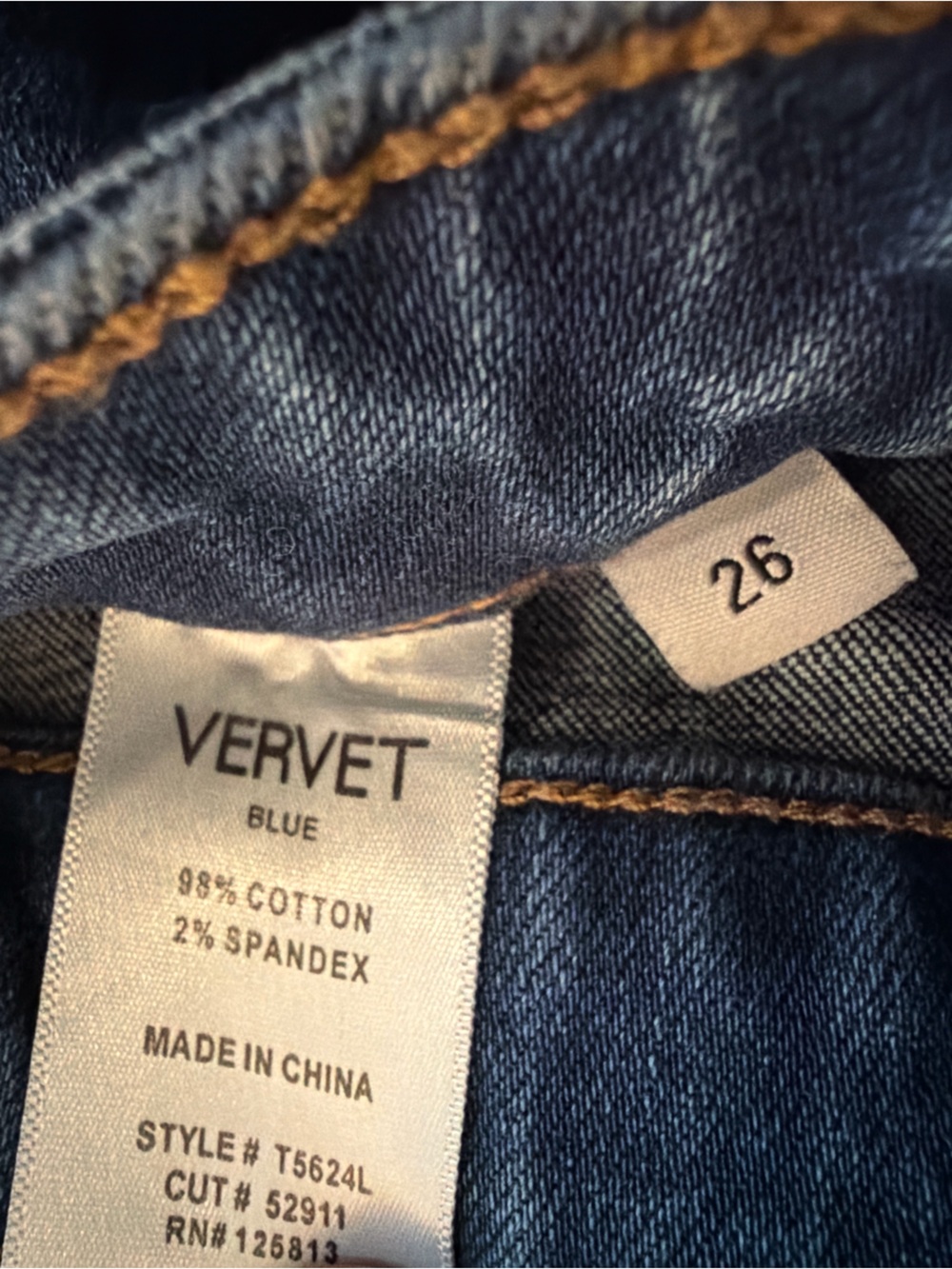 Women's Patchwork Flare Jeans in Dark Blue - Picture 6 of 8